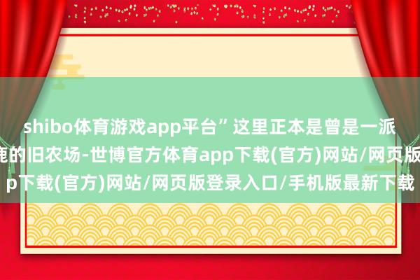 shibo体育游戏app平台”这里正本是曾是一派萧索的、用来饲养羊和鹿的旧农场-世博官方体育app下载(官方)网站/网页版登录入口/手机版最新下载